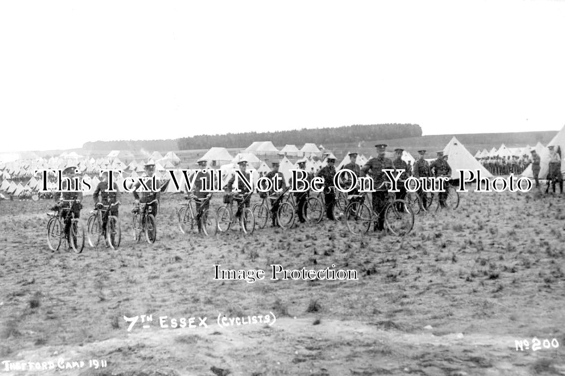 NF 1945 - Thetford Military Camp, 7th Essex Cyclist Corps, Norfolk c1911