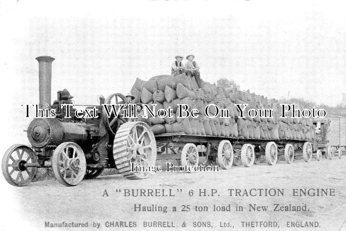NF 2246 - Burrell & Sons Traction Engine, Thetford, Norfolk