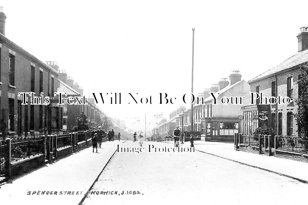 NF 2252 - Spencer Street, Norwich, Norfolk c1919