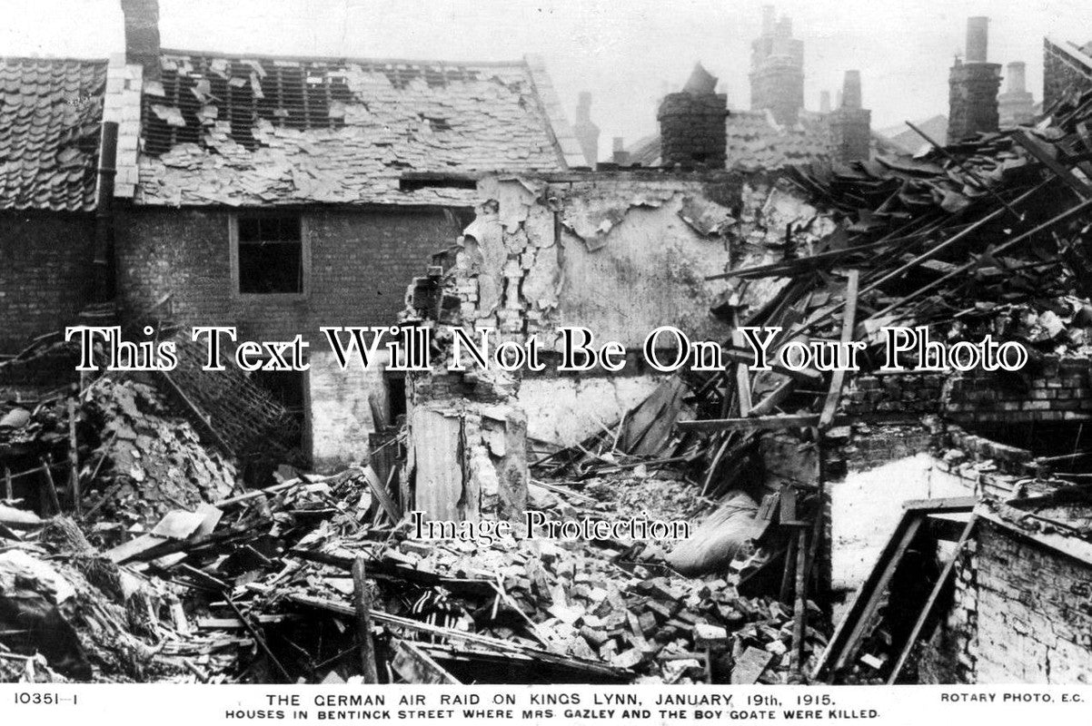 NF 232 - The German Air Raid On Kings Lynn, Norfolk 1915