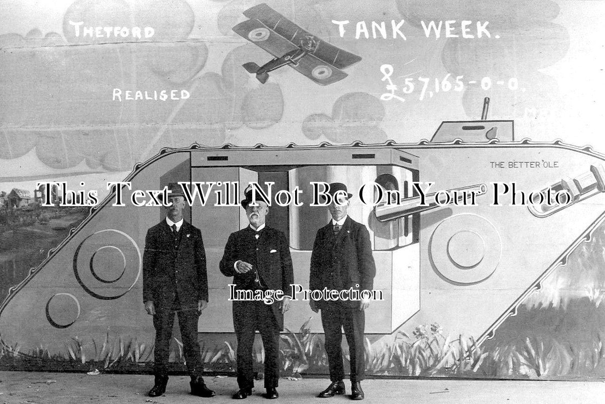 NF 2343 - Tank Week, Thetford, Norfolk 1916 WW1