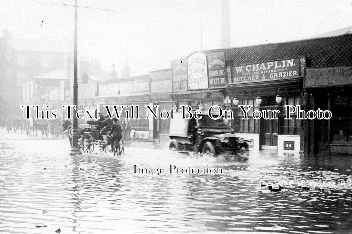 NF 238 - Prince Of Wales Road, Norwich Floods, Norfolk 1912