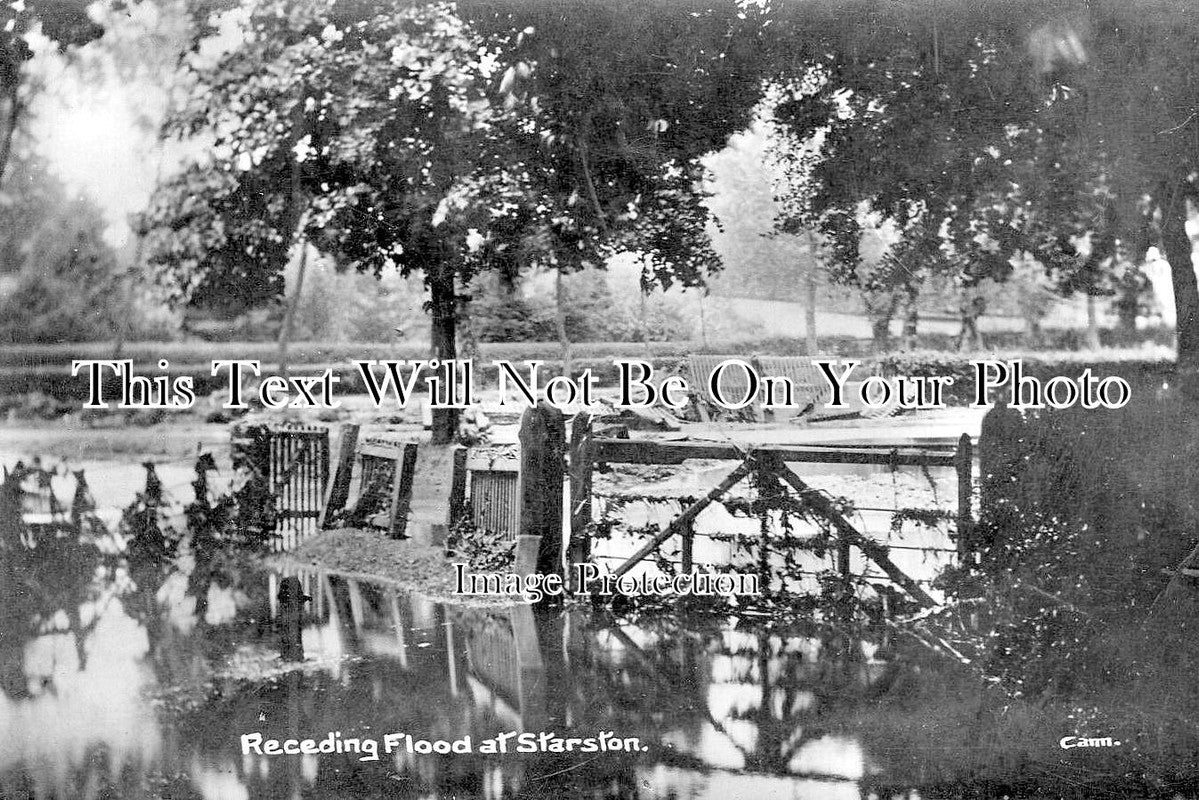 NF 2467 - Receding Flood At Starston, Norfolk 1912