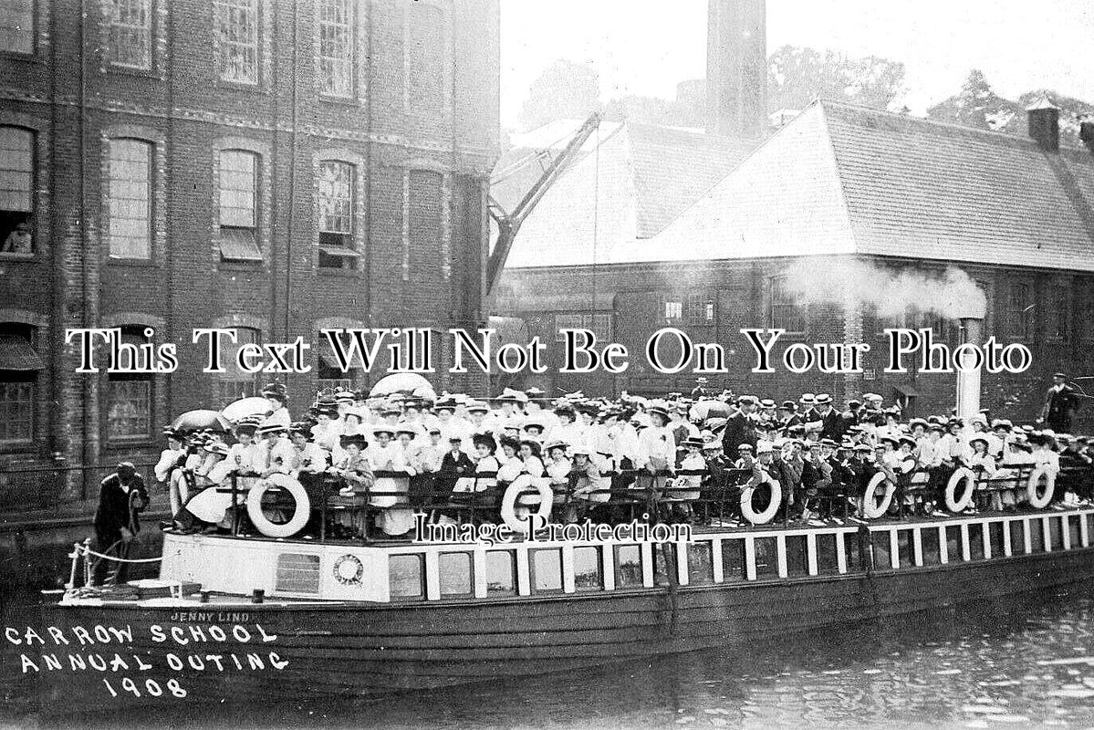NF 2473 - Carrow School Annual Outing, Jenny Lind, Norwich, Norfolk 1908
