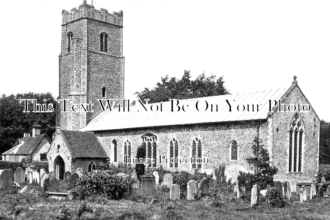 NF 2485 - Swardeston Church, Norfolk c1920