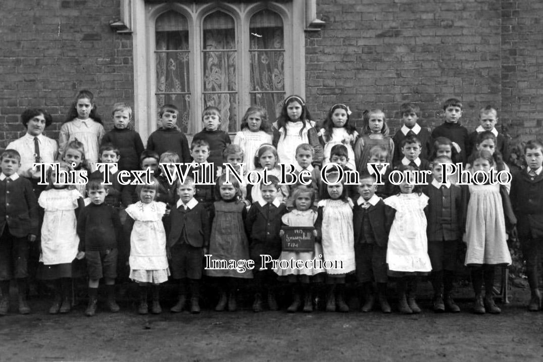 NF 251 - Children Outside Gresson Hall, Dereham, Norfolk c1913
