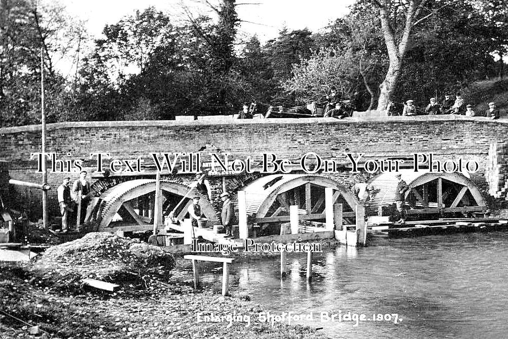 NF 2523 - Enlarging Shotford Bridge, Harleston, Norfolk 1907