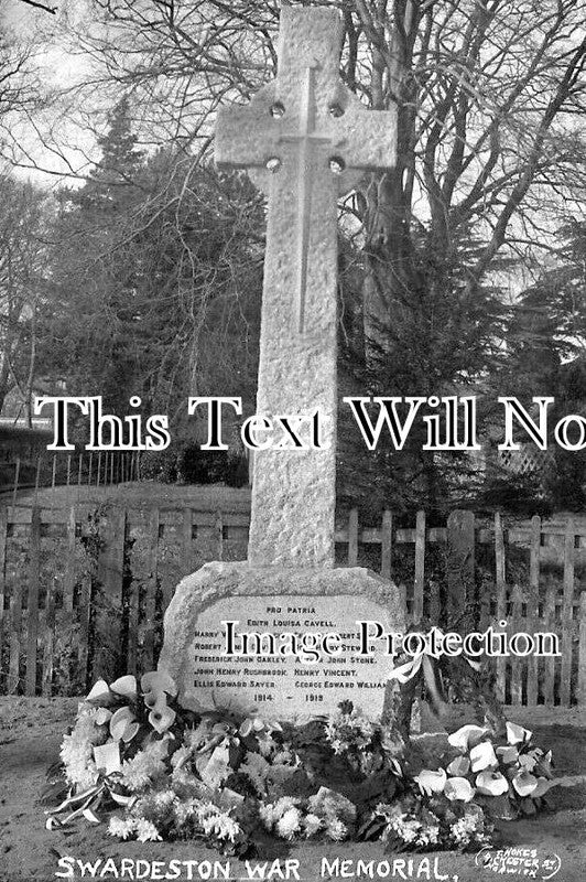 NF 2625 - Swardeston War Memorial, Norfolk