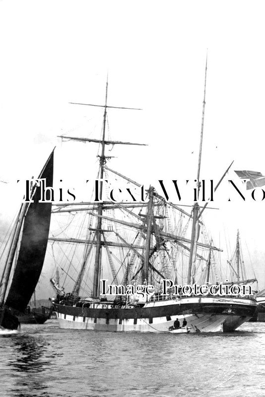 NF 2755 - Jana Barque Being Towed, Great Yarmouth, Norfolk c1911