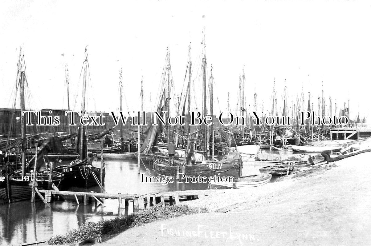 NF 2803 - Kings Lynn Fishing Fleet, Norfolk c1906