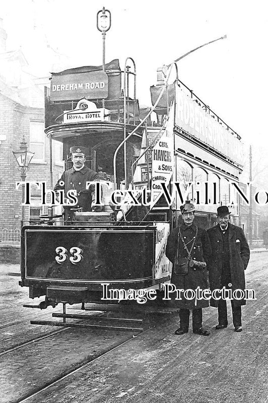 NF 2827 - Tram No 33 To Dereham Road, Norwich, Norfolk