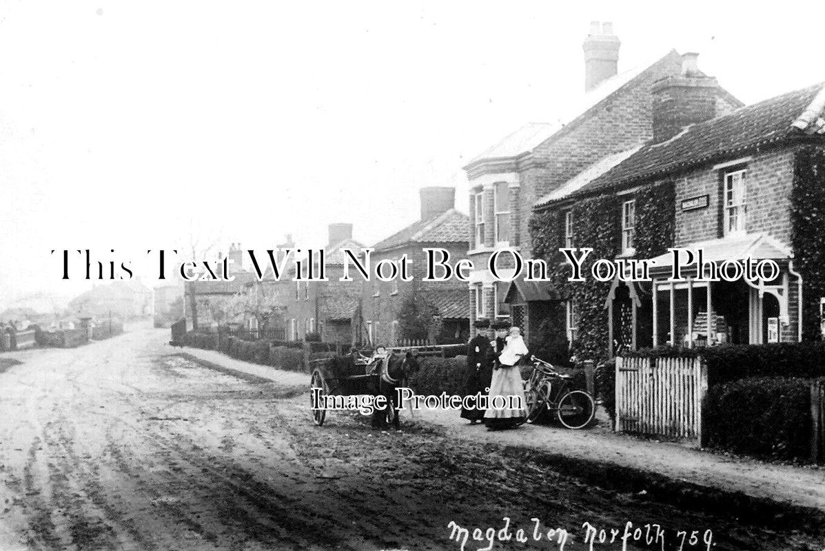 NF 2836 - Wiggenhall St Mary Magdalen Post Office, Norfolk c1908