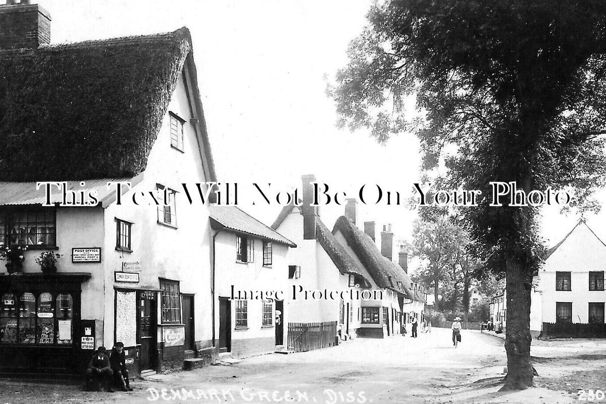 NF 2892 - Denmark Green Post Office, Diss, Norfolk c1916