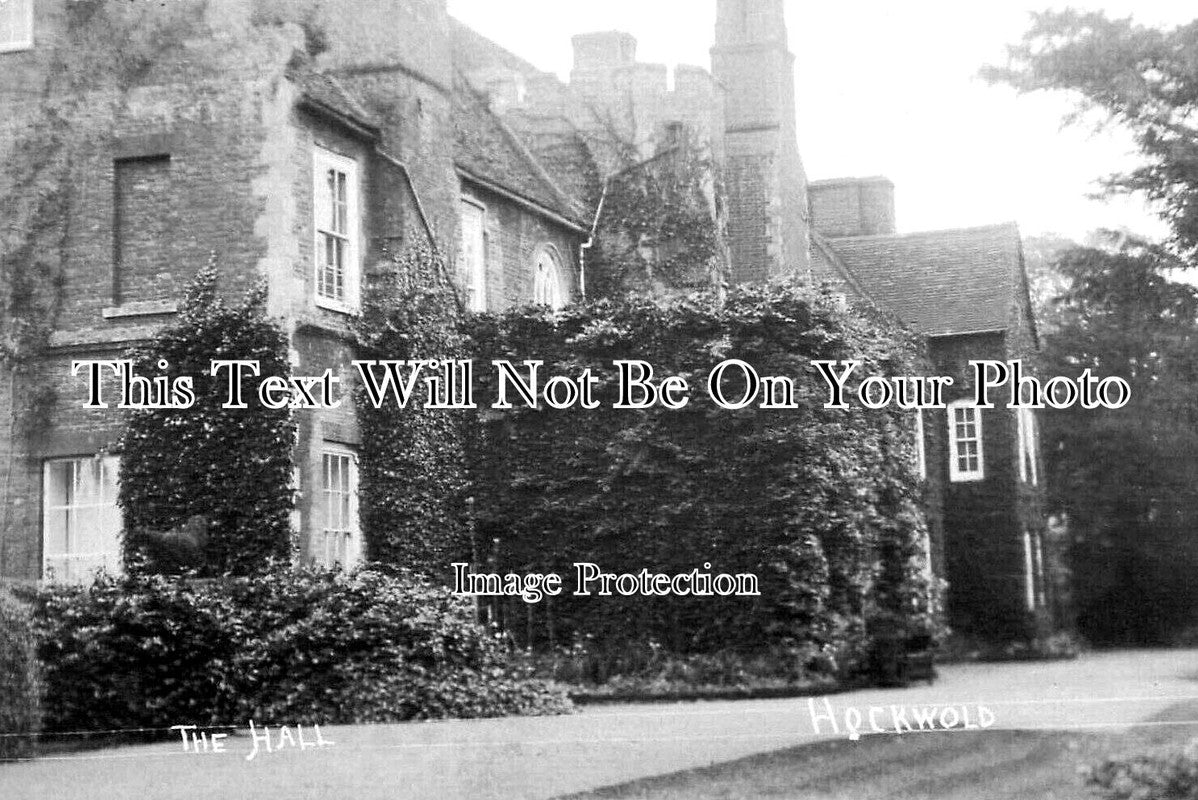 NF 2960 - The Hall, Hockwold Manor House, Norfolk c1912