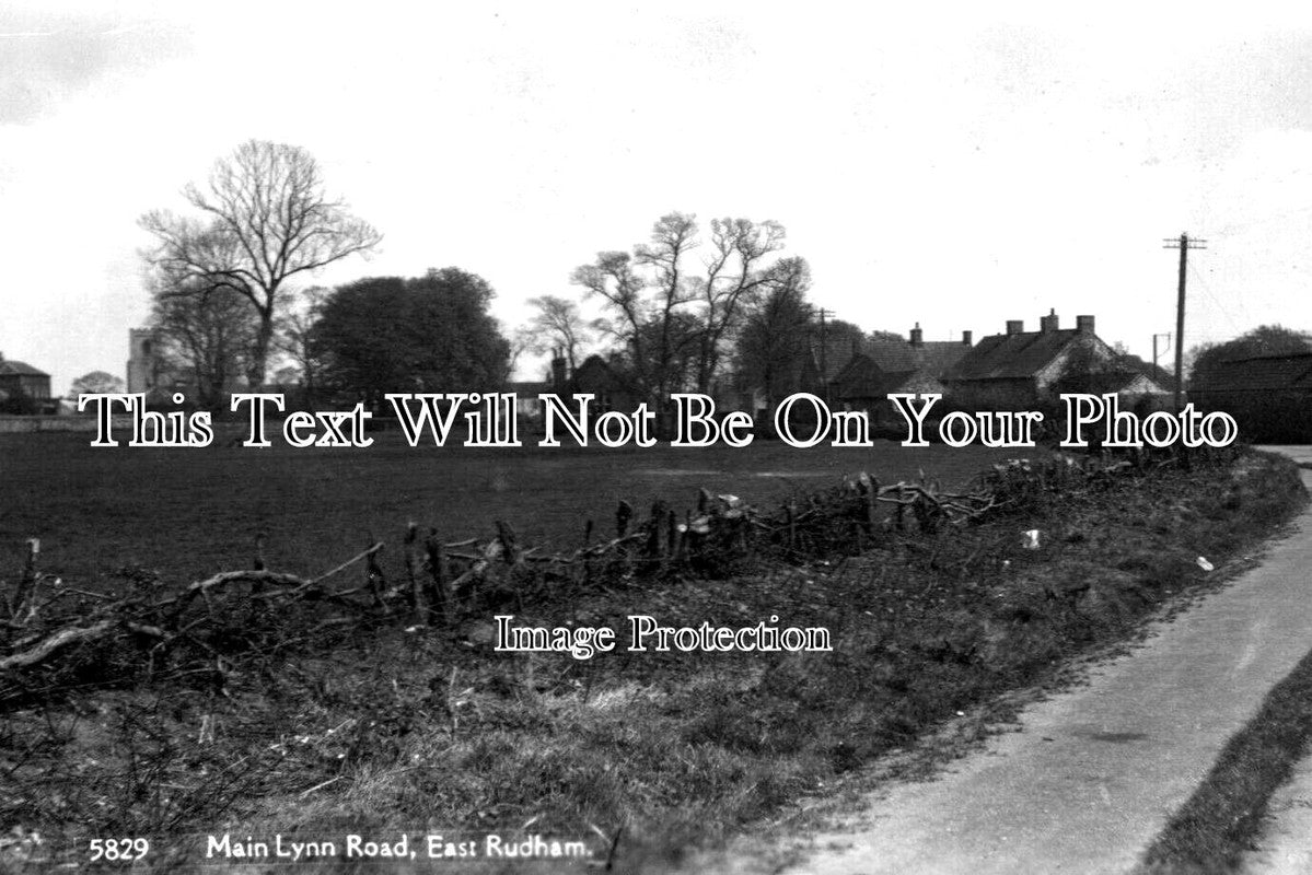 NF 2980 - Main Lynn Road, East Rudham, Norfolk c1941