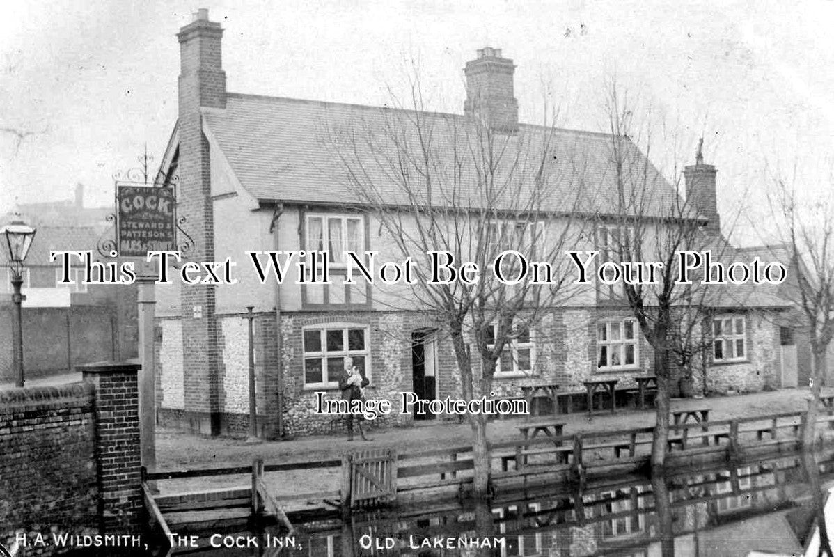 NF 300 - Cock Inn Pub, Lakenham, Norwich, Norfolk c1908