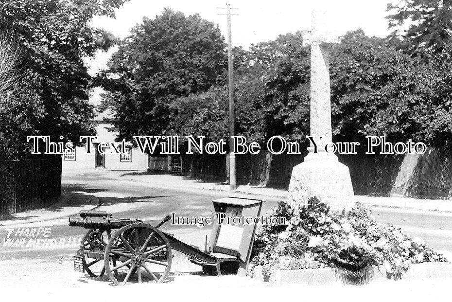 NF 3064 - Thorpe War Memorial, Norfolk