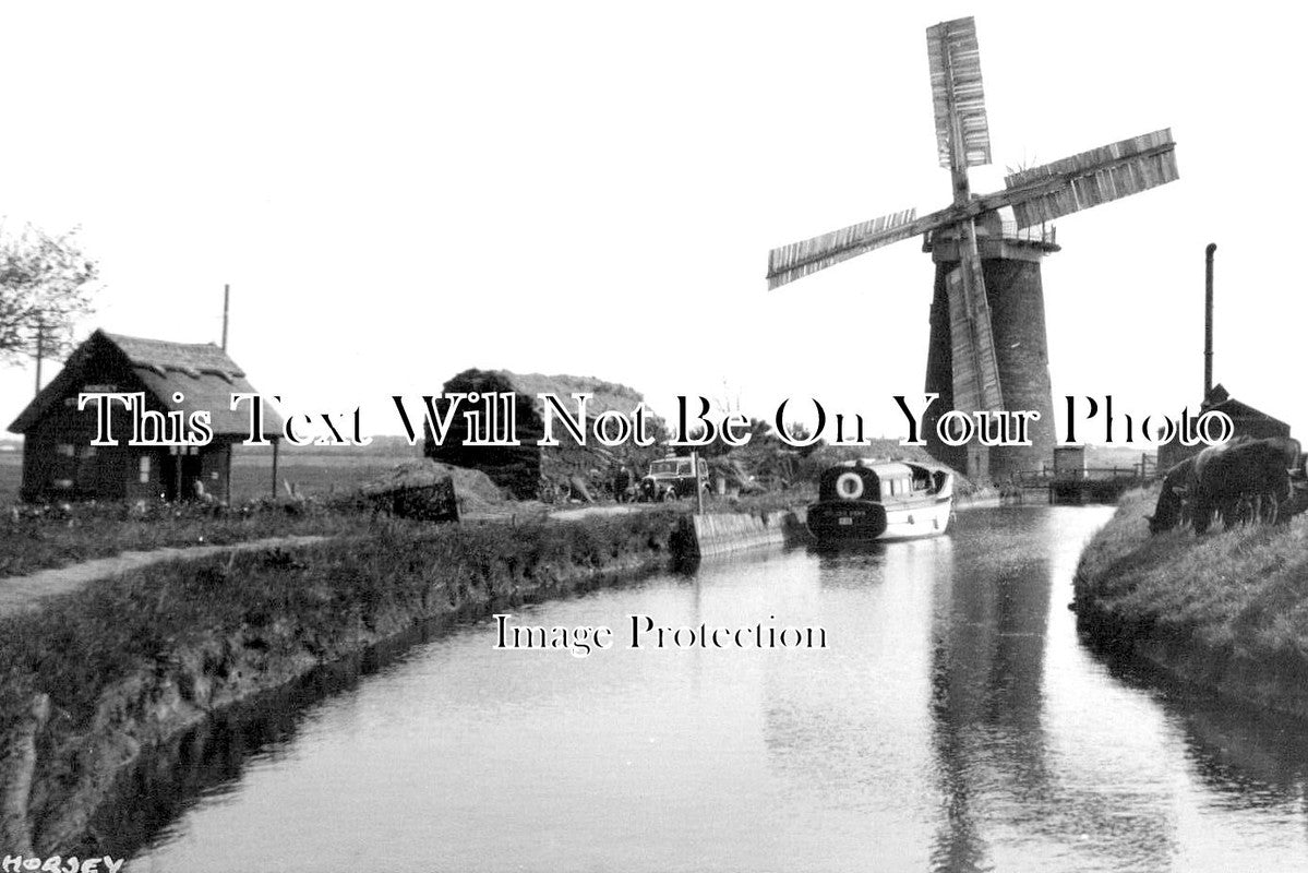 NF 3252 - Horsey Windmill & Staithe, Norfolk c1930