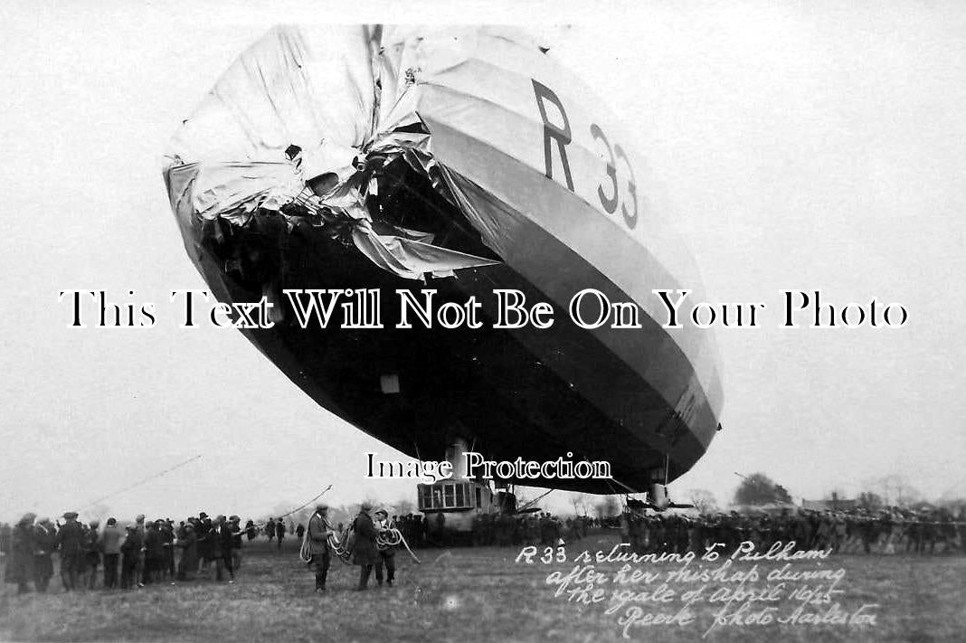 NF 334 - Damaged Airship R33 At RAF Pulham, Norfolk 1925