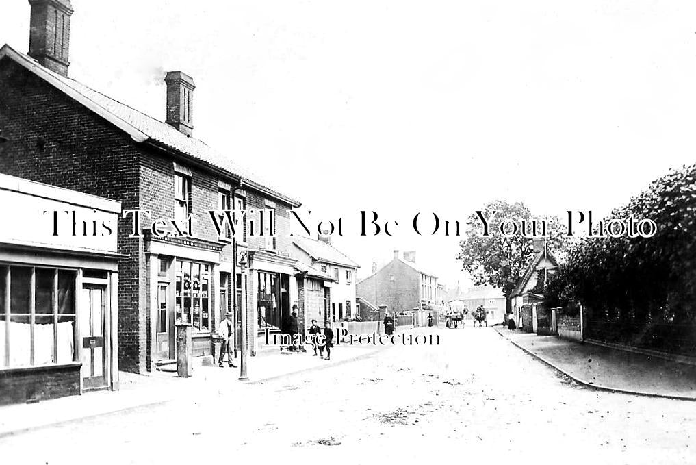 NF 3407 - Attleborough High Street, Norfolk c1904