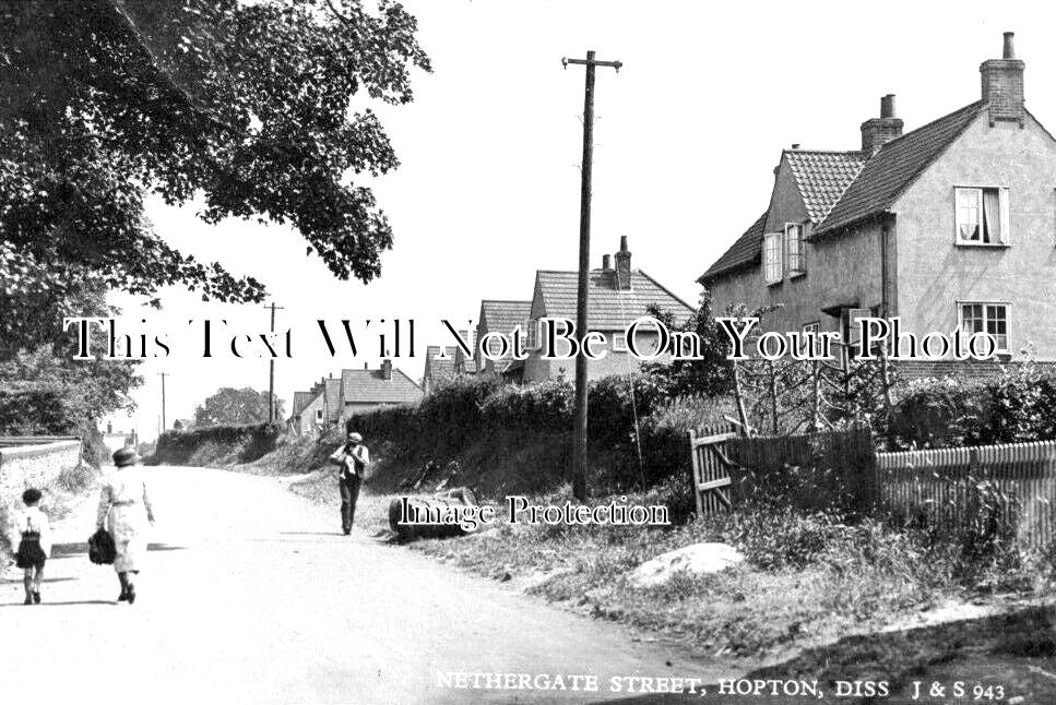 NF 3456 - Nethergate Street, Hopton, Diss, Norfolk c1930