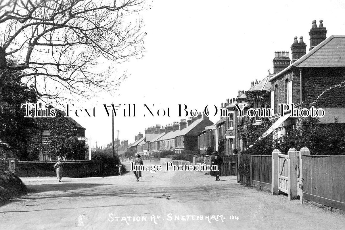 NF 3616 - Station Road, Snettisham, Norfolk c1923