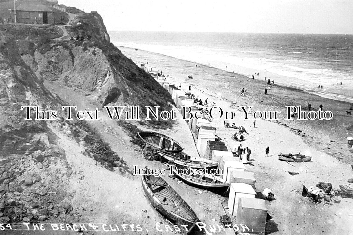 NF 3658 - The Beach & Cliffs, East Runton, Norfolk