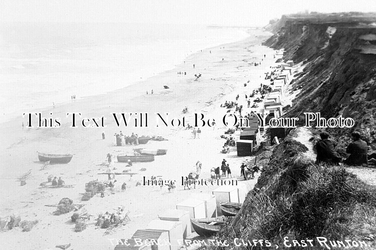 NF 3659 - The Beach From The Cliffs, East Runton, Norfolk