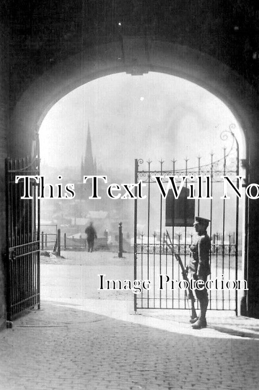 NF 3667 - Britannia Barracks Gateway, Norwich, Norfolk c1914