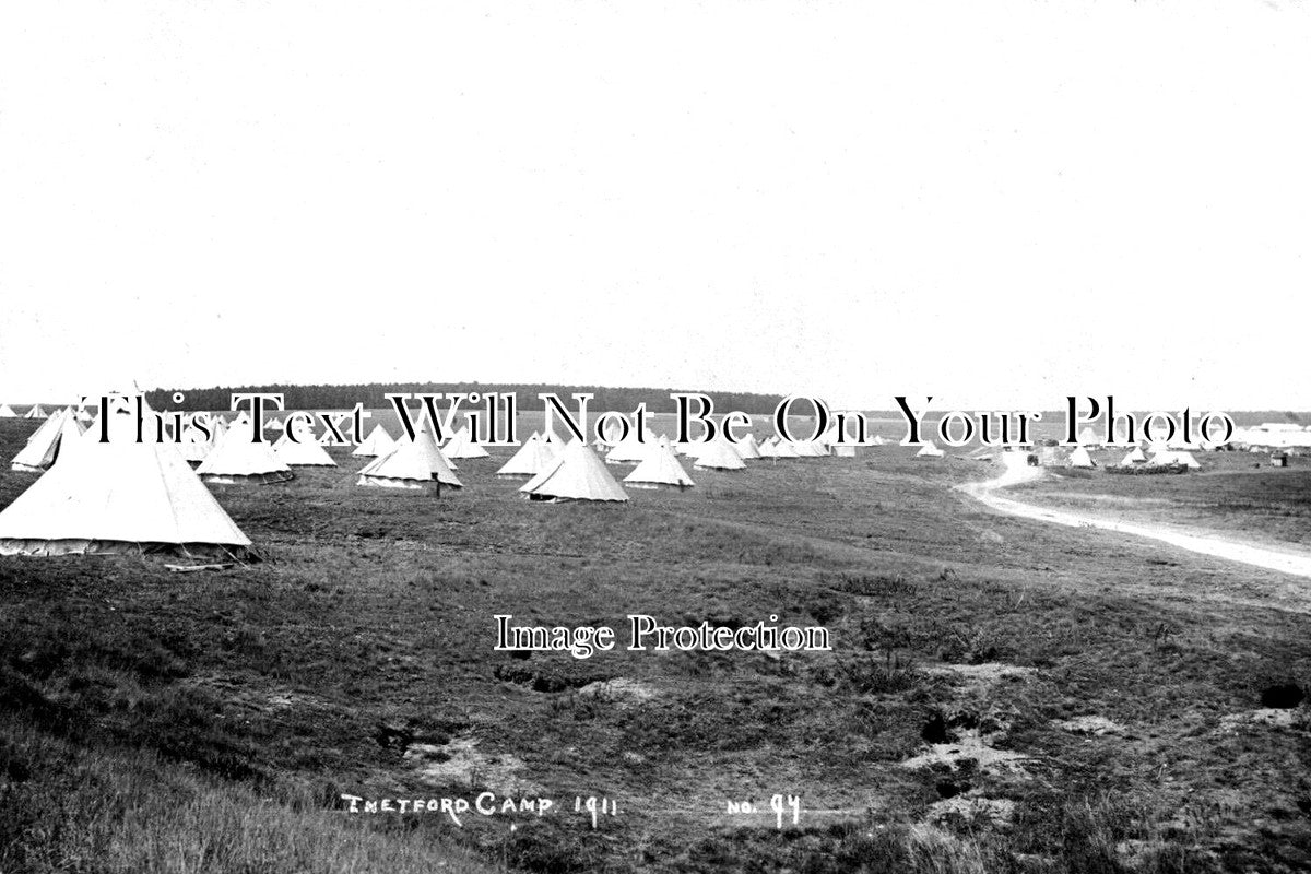 NF 3669 - Thetford Military Camp, Norfolk 1911
