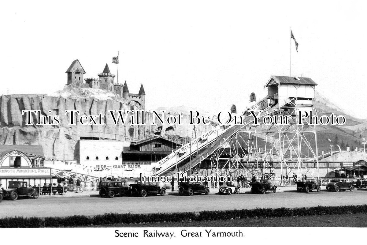 NF 3679 - Scenic Railway, Great Yarmouth, Norfolk c1946