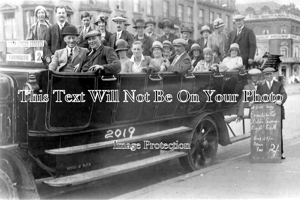 NF 3696 - Charabanc Outing, Great Yarmouth, Norfolk