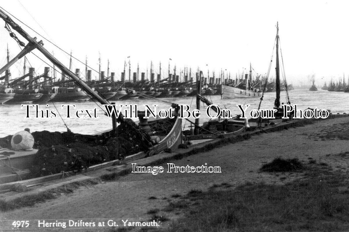 NF 3748 - Herring Drifters At Great Yarmouth, Norfolk