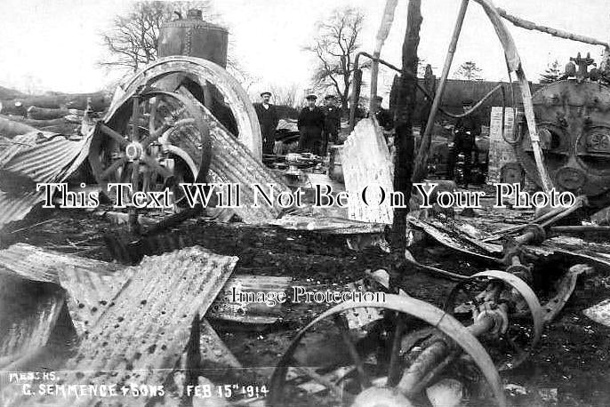 NF 3801 - G Semmence & Sons Disaster, Wymondham, Norfolk 1914
