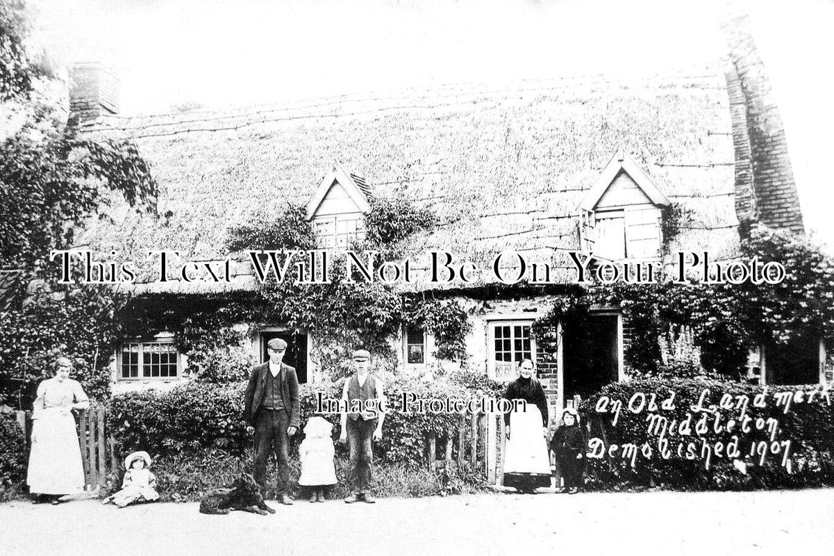 NF 3808 - Demolished House, Middleton, Norfolk 1907