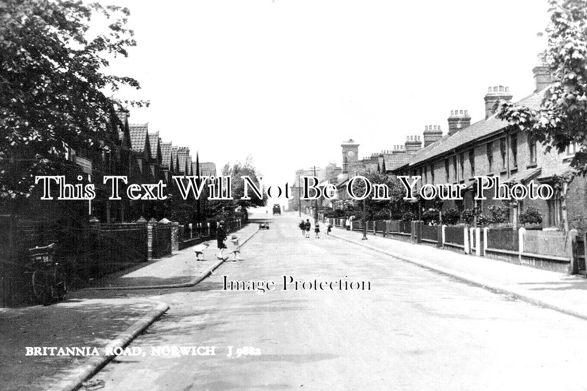 NF 3844 - Britannia Road, Norwich, Norfolk c1934