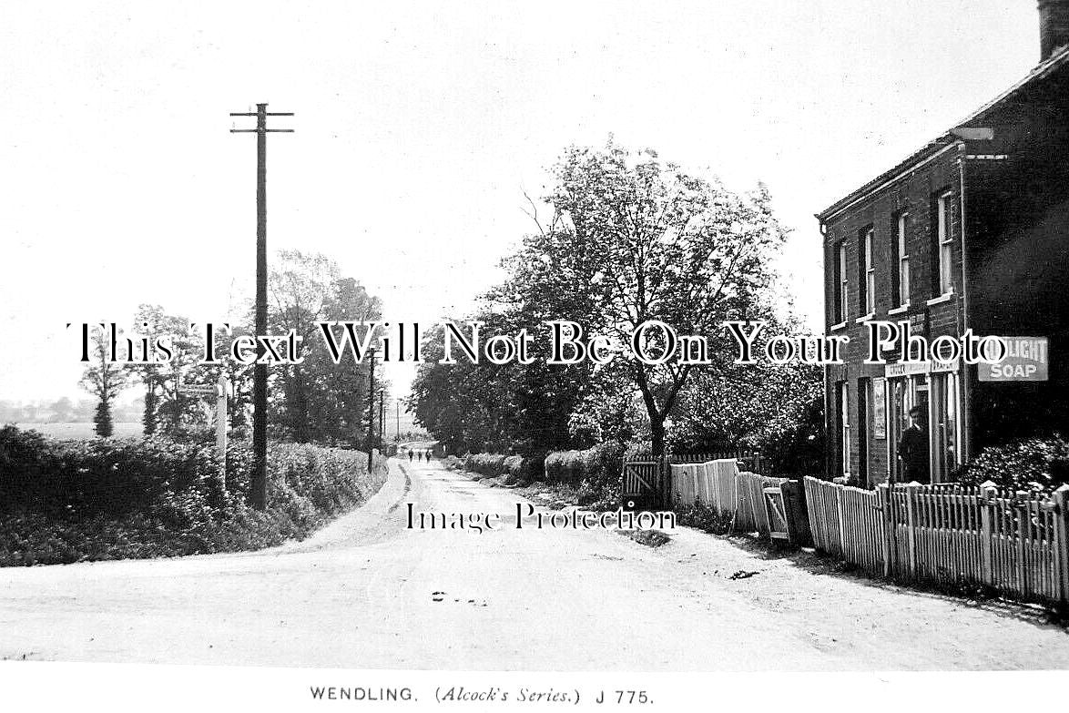 NF 3877 - Post Office, Wendling, Norfolk c1915