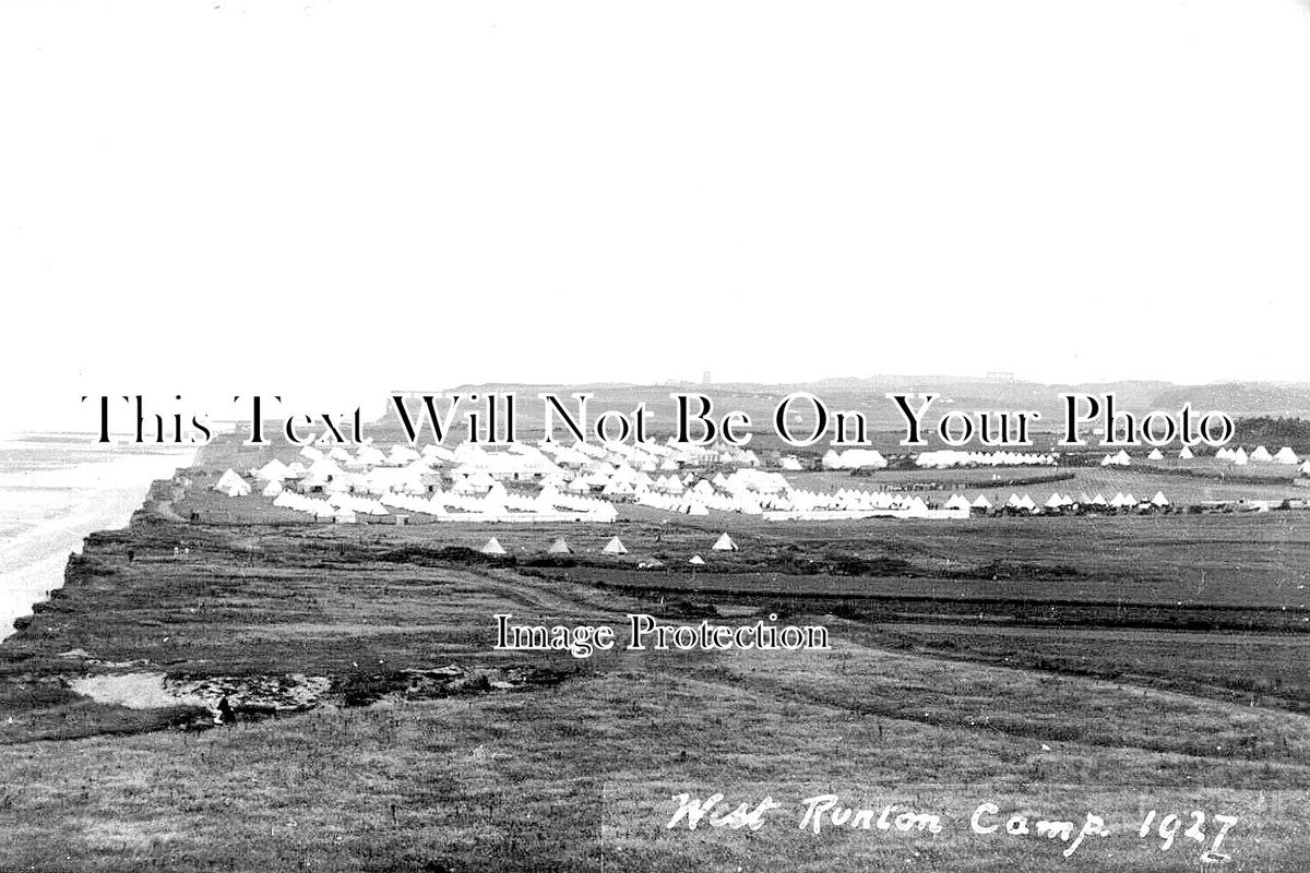 NF 3891 - West Runton Military Camp, Norfolk c1927