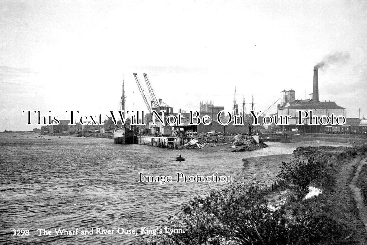 NF 3892 - The Wharf & River Ouse, Kings Lynn, Norfolk