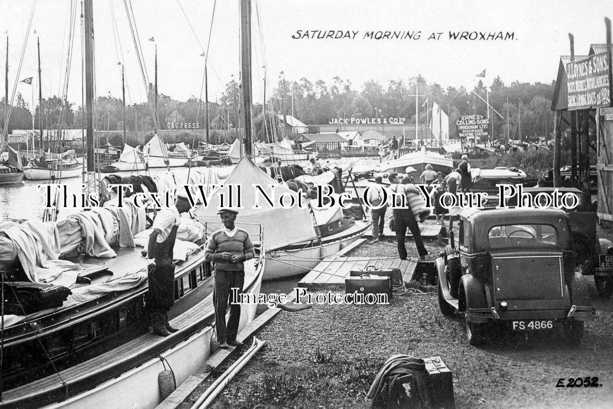 NF 390 - Saturday Morning At Wroxham Boatyards, Norfolk