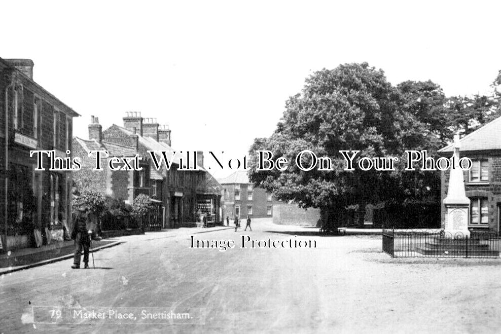 NF 4015 - Market Place, Snettisham, Norfolk c1930