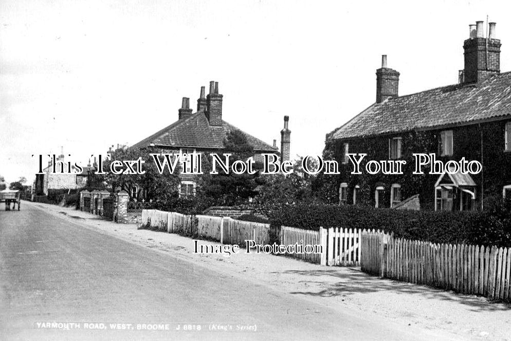 NF 4073 - Yarmouth Road, West Broome, Norfolk c1912
