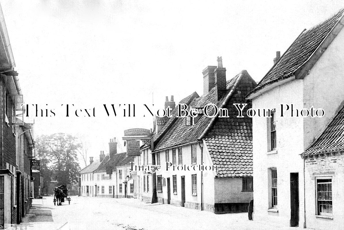 NF 4136 - Swan Hotel & Bell Inn Pub, Market Street, East Harling, Norfolk