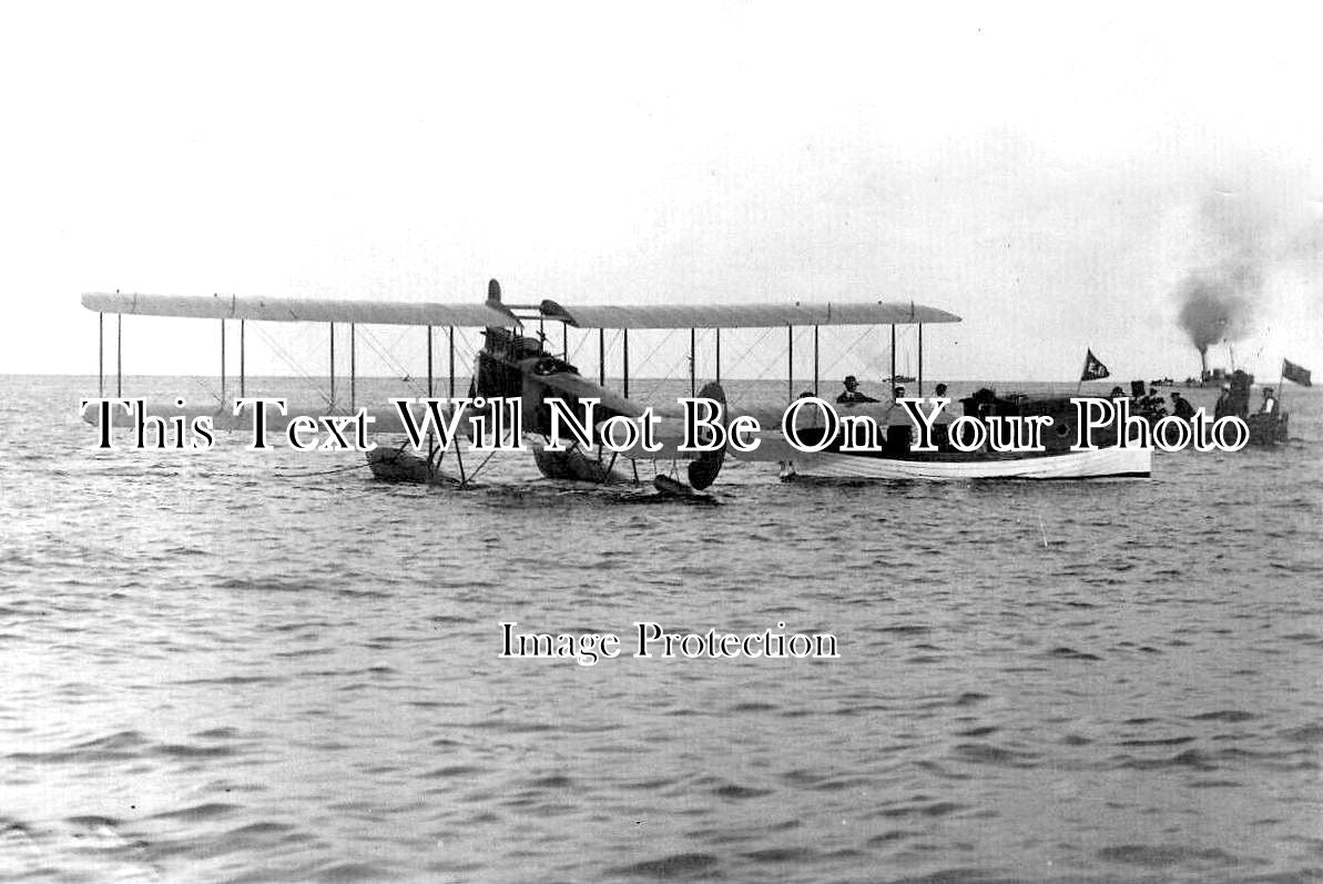 NF 4165 - Waterplane Of Aviator Hawker, Great Yarmouth, Norfolk 1913