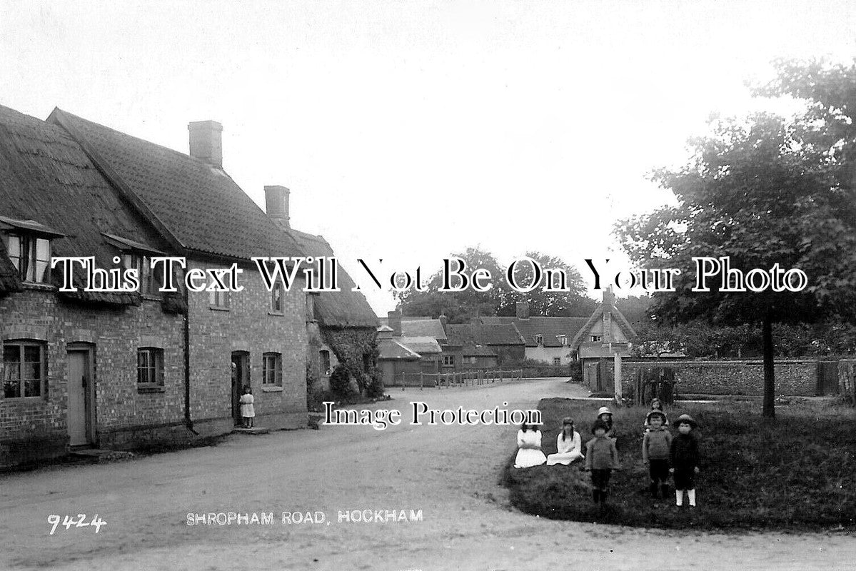 NF 4202 - Shropham Road, Hockham, Norfolk c1925