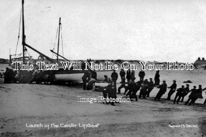 NF 424 - Launch Of The Caister Lifeboat, Norfolk c1912
