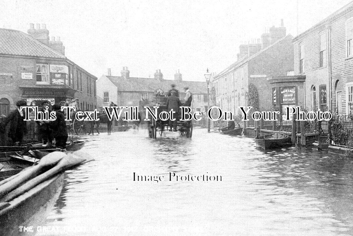 NF 4308 - The Great Flood, Orchard Street, Norwich, Norfolk 1912