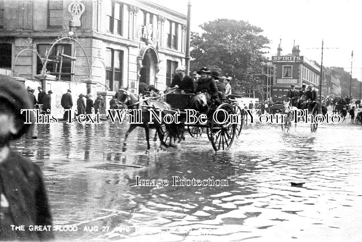 NF 4328 - The Great Flood, Norwich, Norfolk 1912