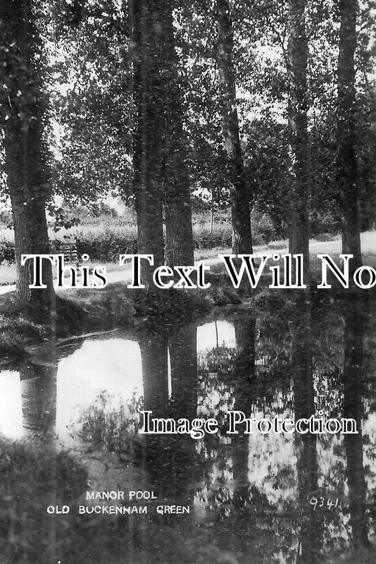 NF 4359 - Manor Pool, Old Buckenham Green, Norfolk c1924