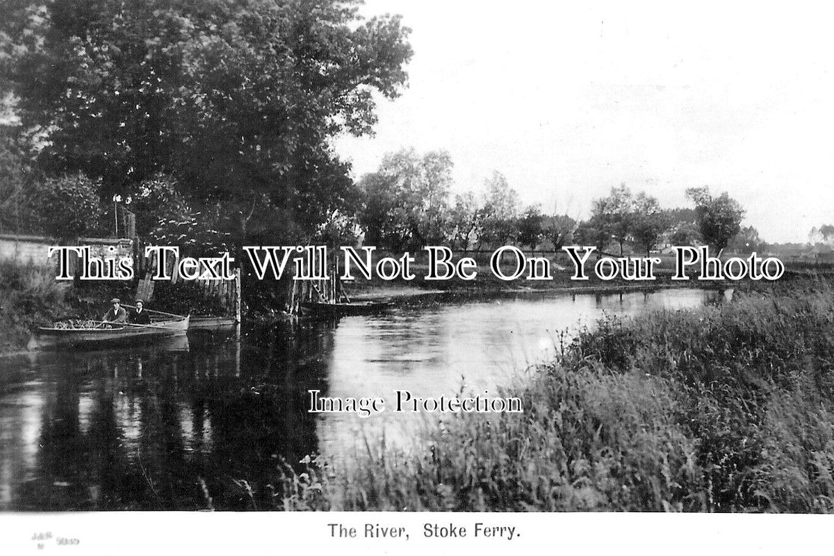 NF 4408 - The River, Stoke Ferry, Norfolk c1908